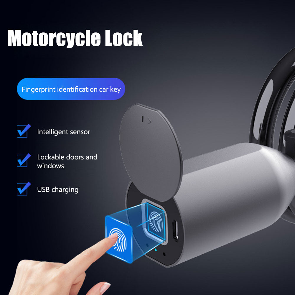 Fingerprint & Bluetooth Anti-Theft Chain Lock — IP65 Waterproof