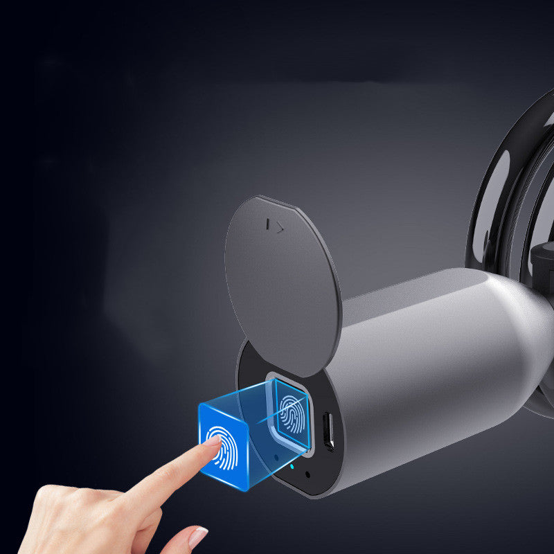 Fingerprint & Bluetooth Anti-Theft Chain Lock — IP65 Waterproof