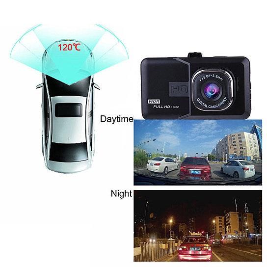 1080P Dash Cam with G-Sensor, Loop Recording & Night Vision