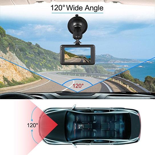 1080P Dash Cam with G-Sensor, Loop Recording & Night Vision