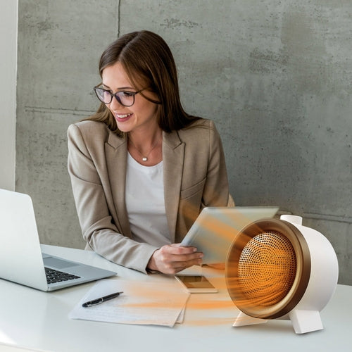 1Pc  Electric Space Heater Ceramic Heater Fan Heating Fan With 3 Modes