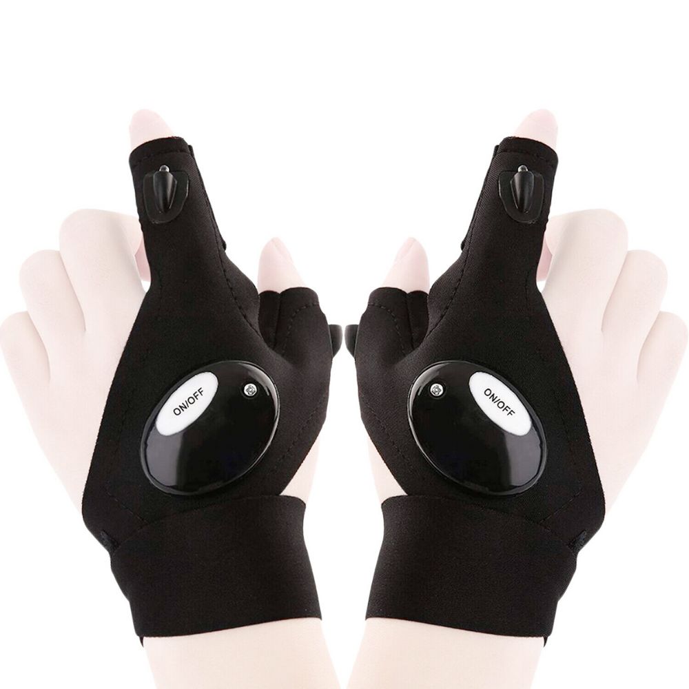 LED Flashlight Work Gloves — Hands-Free Lighting for Any Job