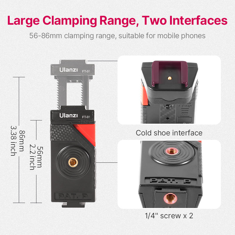 Flexible Octopus Tripod with Universal Smartphone Gimbal Clip