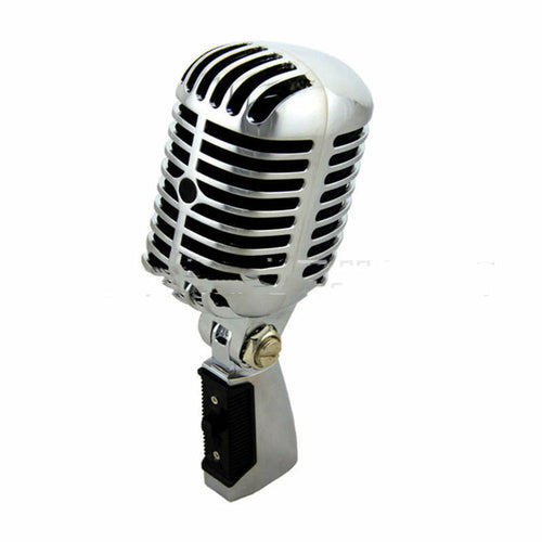 Retro Dynamic Stage Microphone — All-Metal Cardioid Design