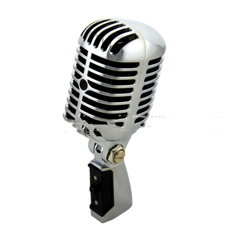 Retro Dynamic Stage Microphone — All-Metal Cardioid Design