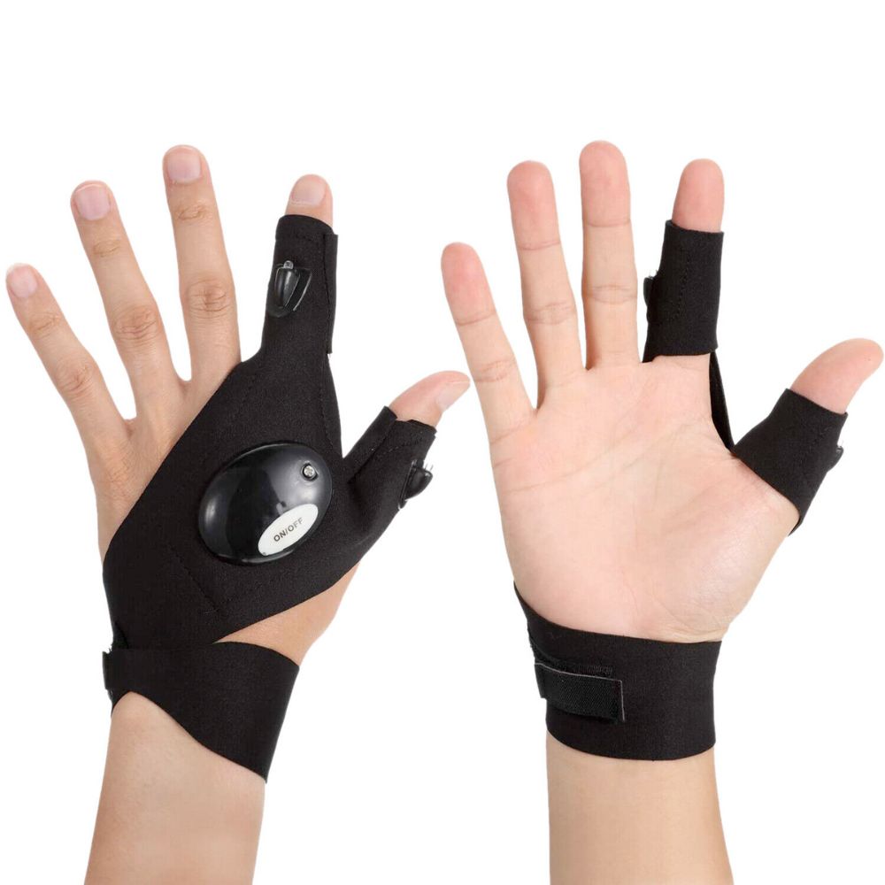 LED Flashlight Work Gloves — Hands-Free Lighting for Any Job