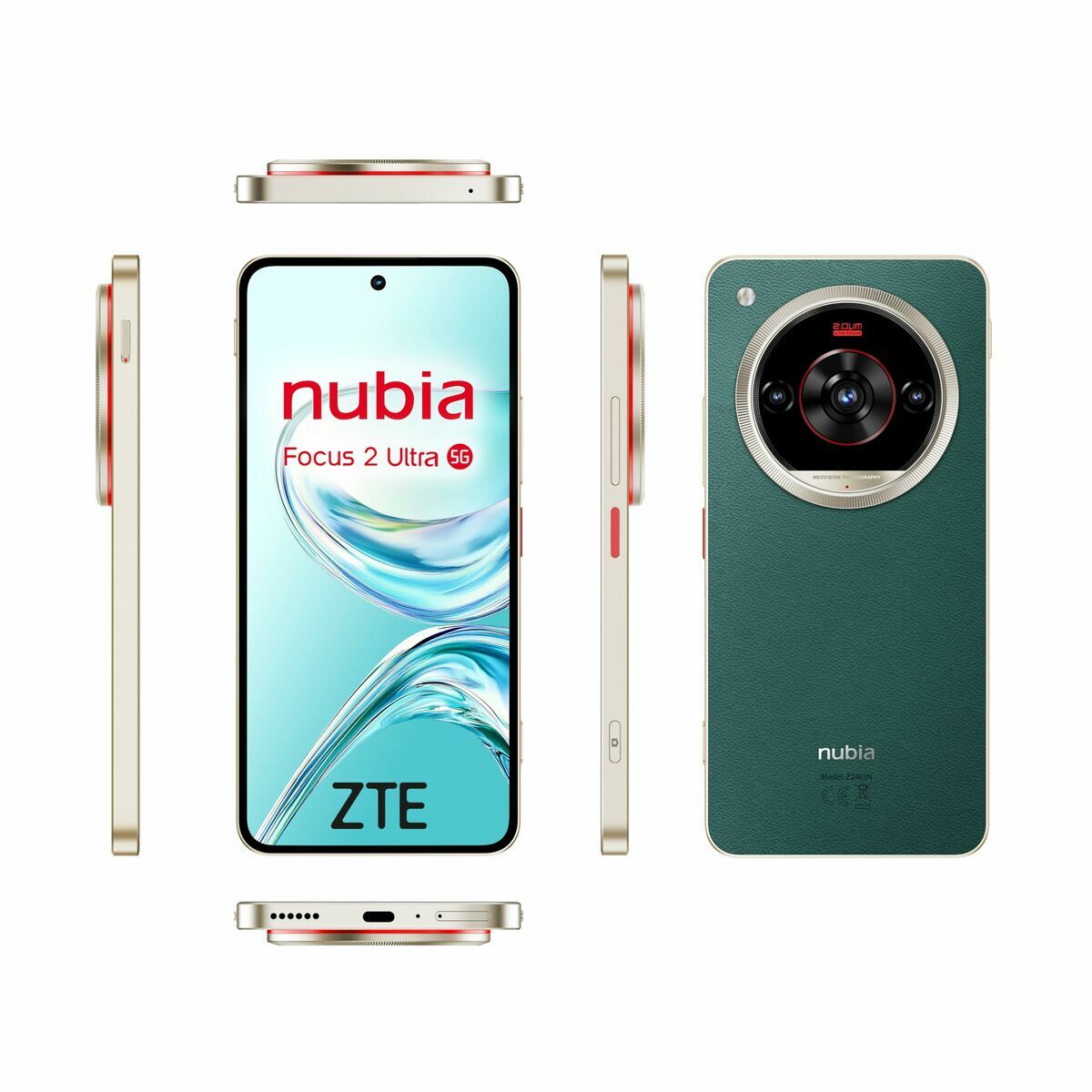 Smartphone ZTE Nubia Focus 2 Ultra 6,8" Octa Core 8 GB RAM 512 GB Green