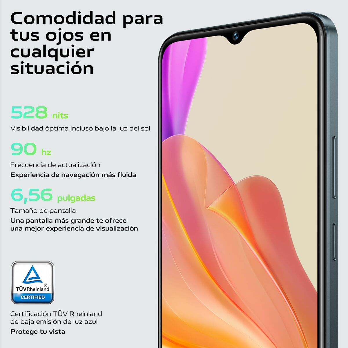 Smartphone Vivo Y03 6,56" MediaTek Helio G85 4 GB RAM 128 GB Black