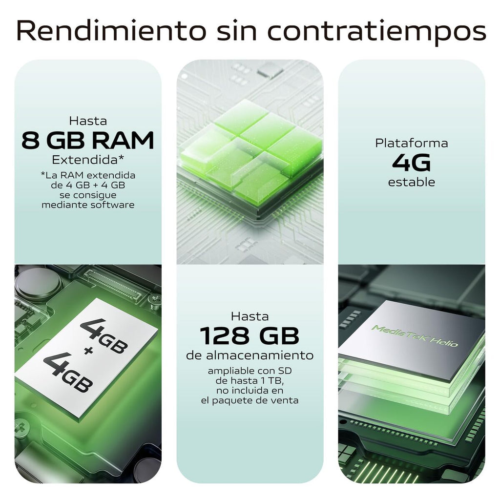 Smartphone Vivo Y03 6,56" MediaTek Helio G85 4 GB RAM 128 GB Black