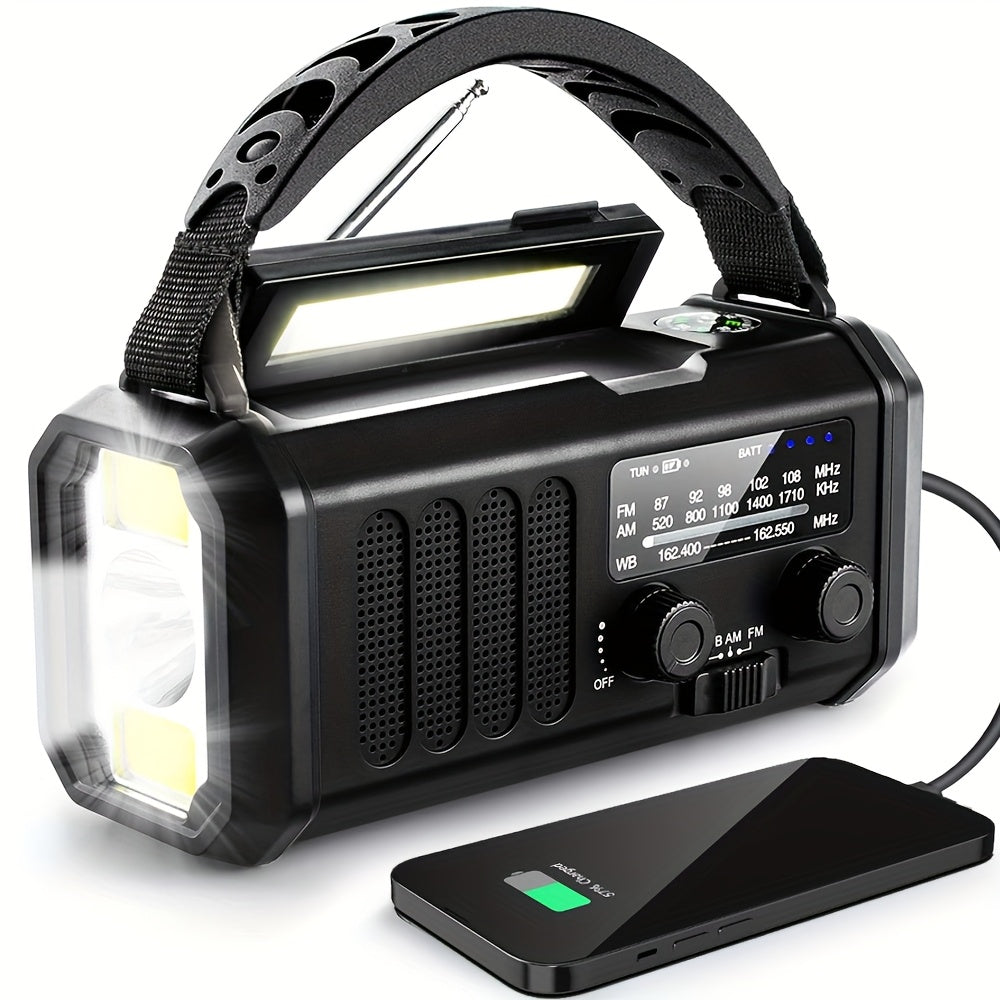 NNETM Portable Emergency Radio with Solar Power (10000mAh)
