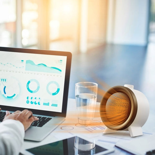 1Pc  Electric Space Heater Ceramic Heater Fan Heating Fan With 3 Modes