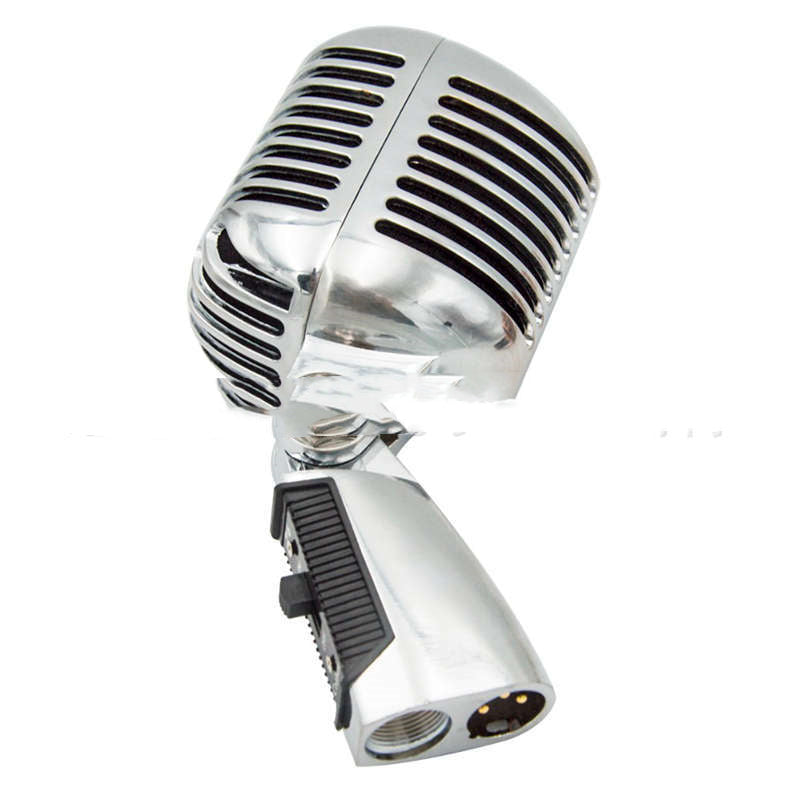 Retro Dynamic Stage Microphone — All-Metal Cardioid Design