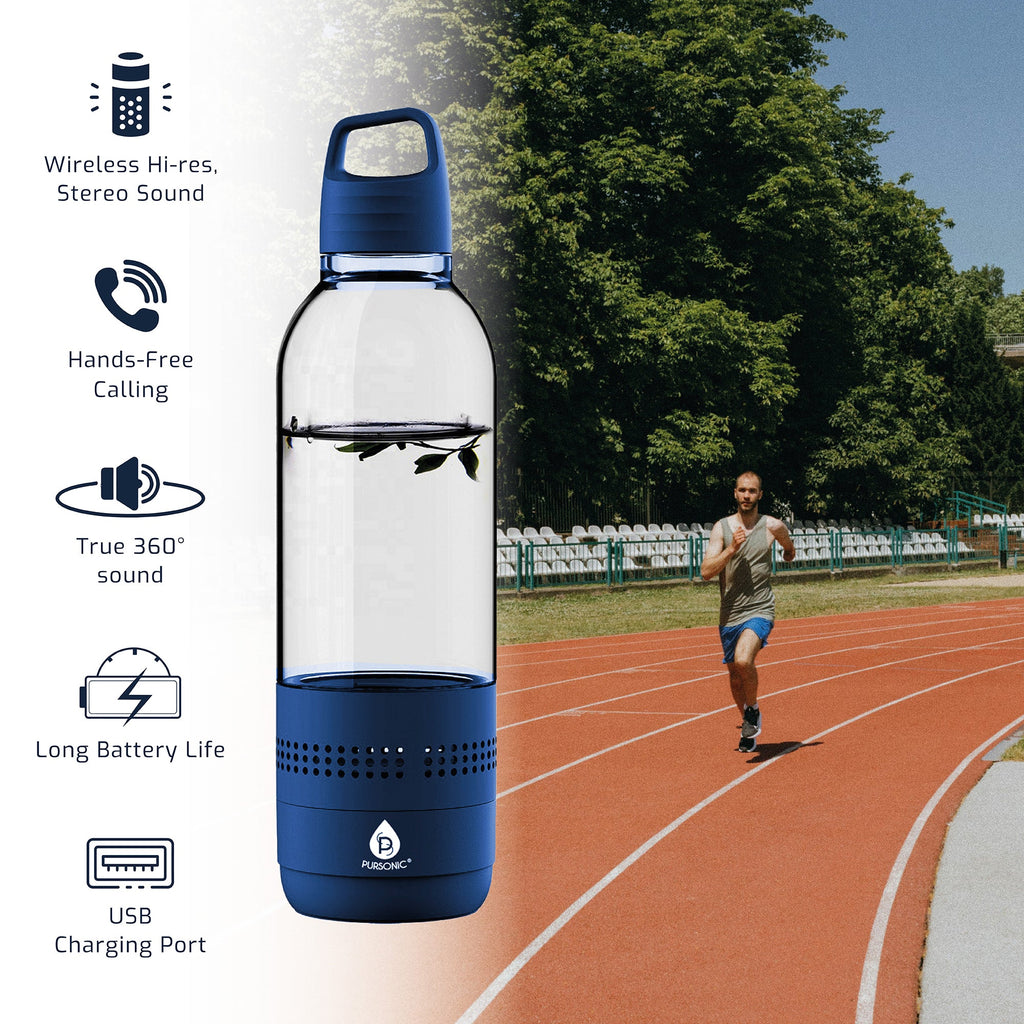 2-in-1 Water Bottle with Wireless Speaker - Pursonic Hydration