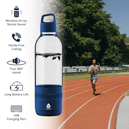 2-in-1 Water Bottle with Wireless Speaker - Pursonic Hydration