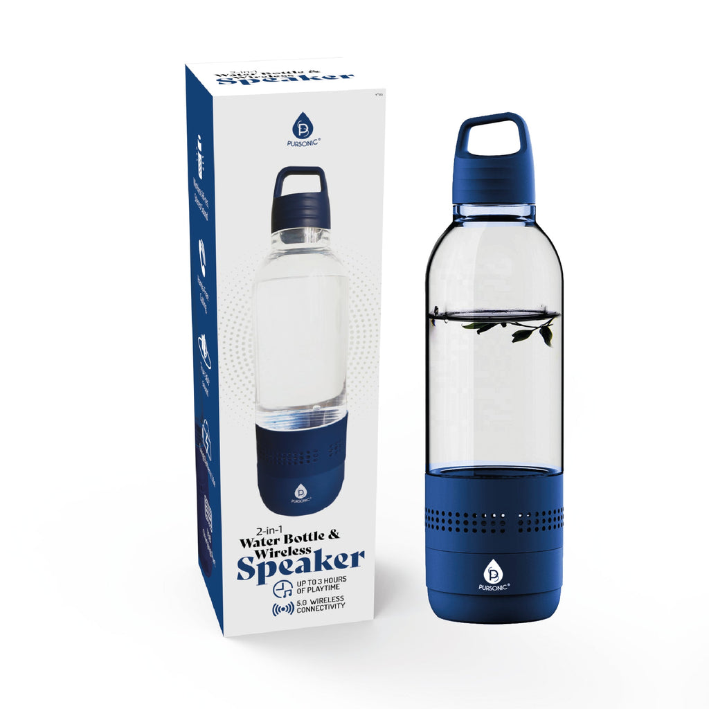 2-in-1 Water Bottle with Wireless Speaker - Pursonic Hydration