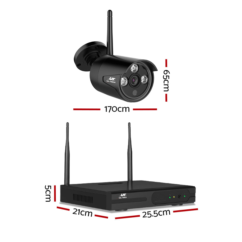 NNEDSZ -CCTV Wireless Security Camera System 8CH Home Outdoor WIFI 8 Bullet Cameras Kit 1TB