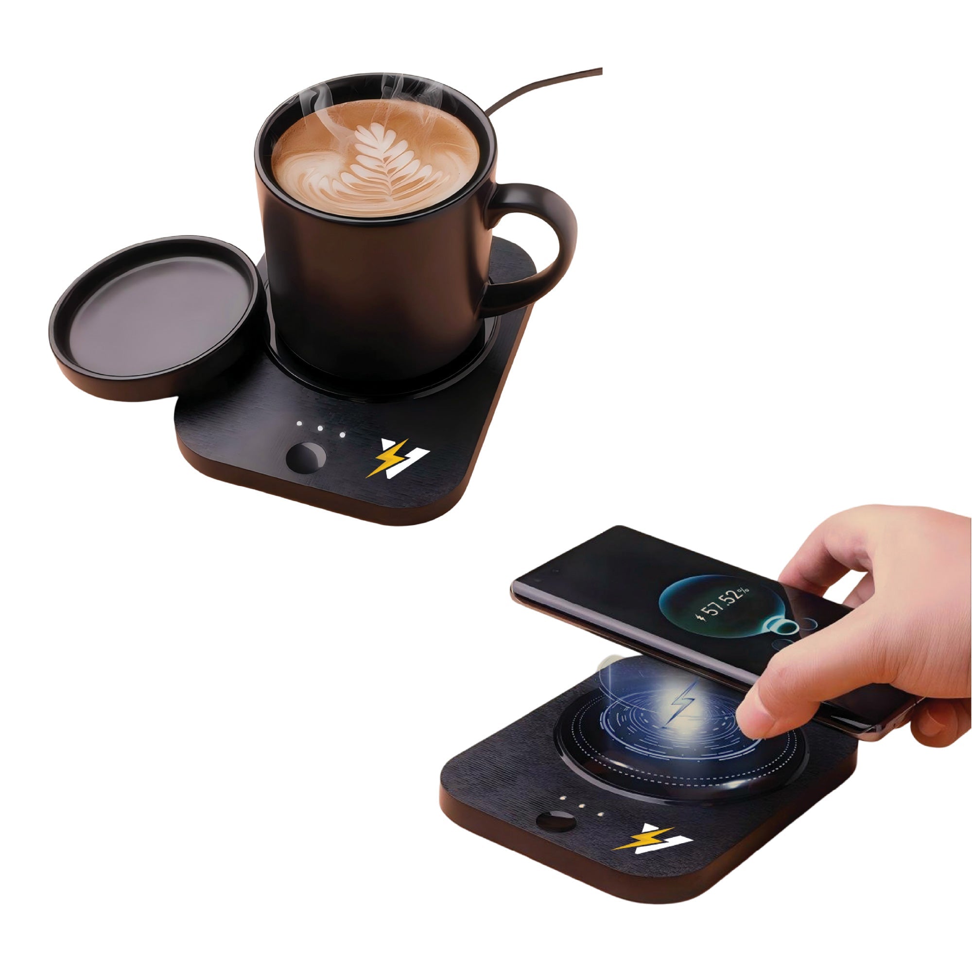 2-in-1 Wireless Charger & Mug Warmer - Sip & Charge