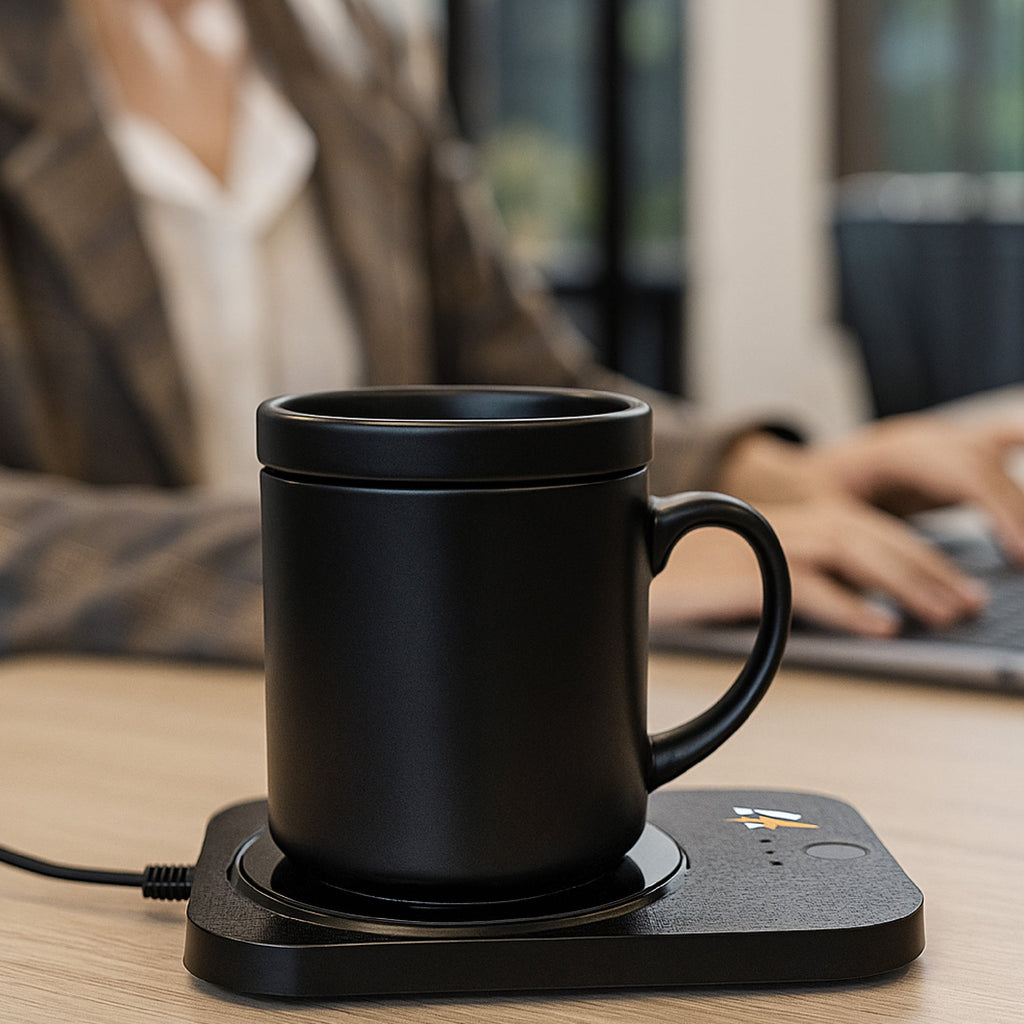 2-in-1 Wireless Charger & Mug Warmer - Sip & Charge