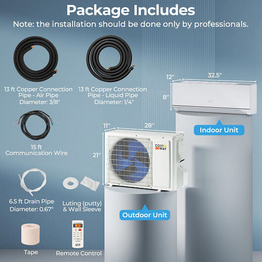 SEERXtreme Series ENERGY STAR Certified 12000 BTU 24 SEER2 115V Mini Split Heat Pump Heating at -15F