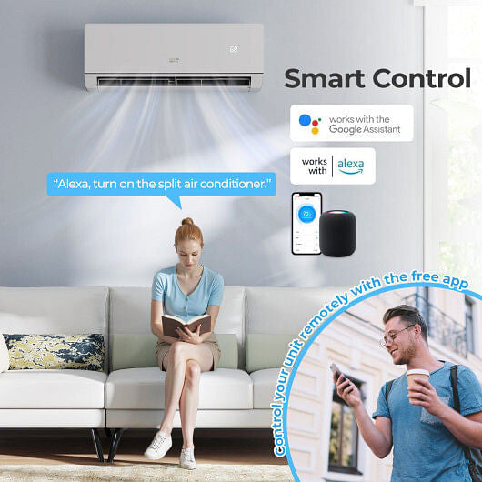 SEERXtreme Series ENERGY STAR Certified 12000 BTU 24 SEER2 115V Mini Split Heat Pump Heating at -15F