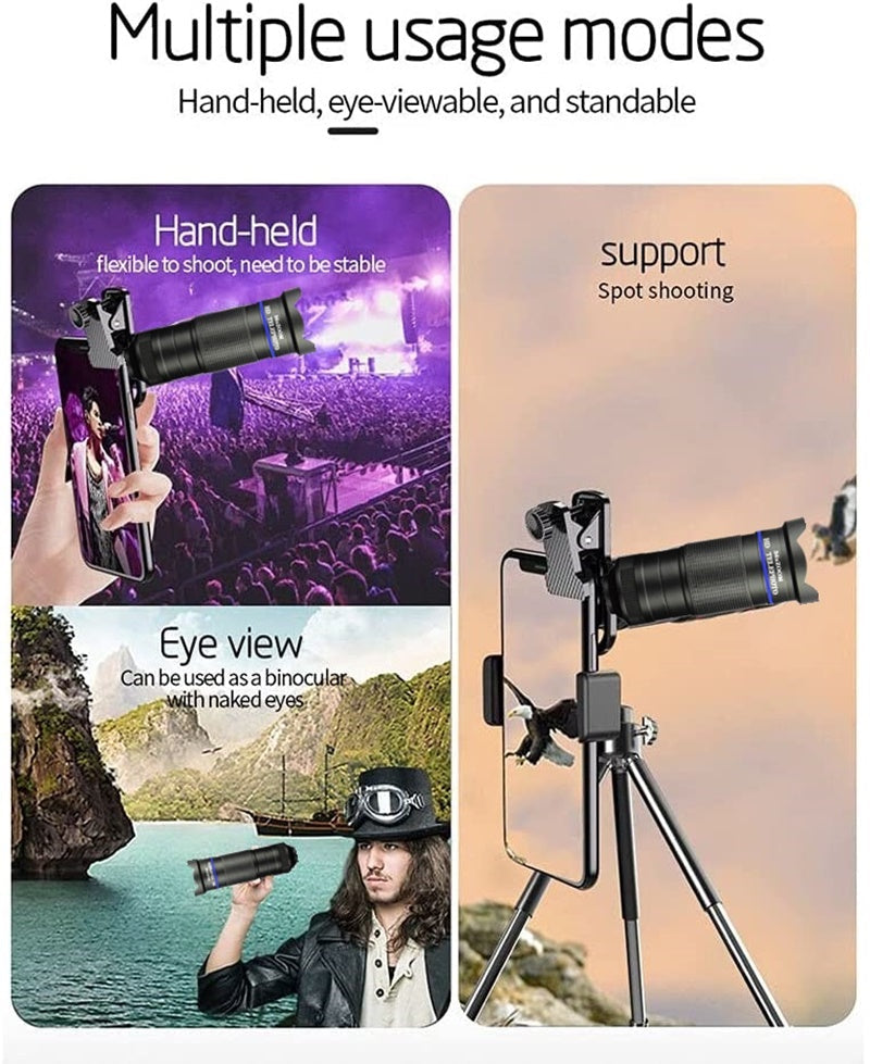 Dragon 36X Mobile Phone Telescope Lens Kit with Tripod