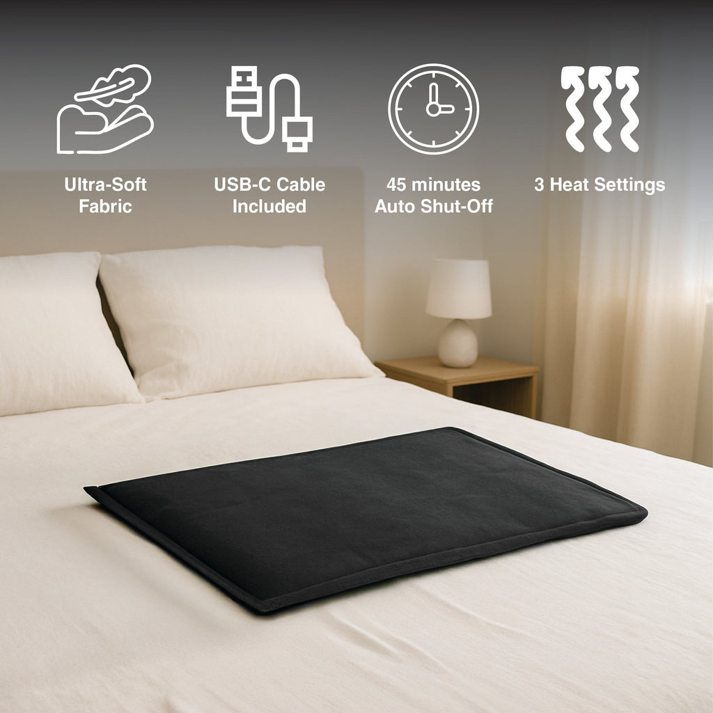Power Bank & Heating Pad Bundle - LED Fast Charging + XL Pad