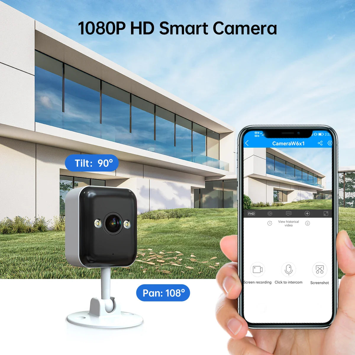 NNEOBA 1080P Wifi Outdoor Security Camera with 5x Zoom