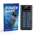 LED Portable Solarsync Power Bank - Solar Charging Battery Pack
