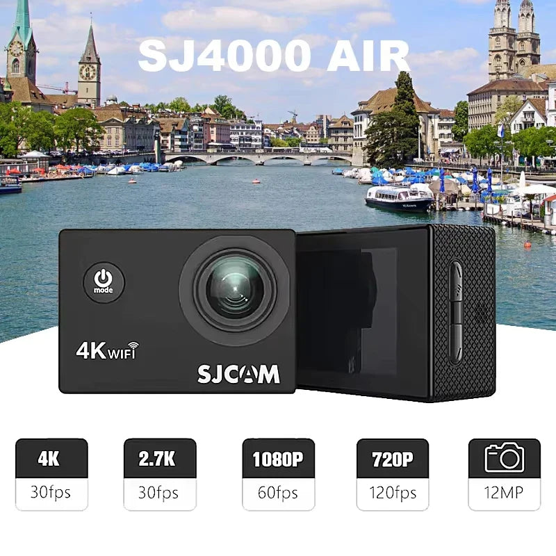 NNEOBA 4K Action Camera 30M Waterproof Sports Cam Balck