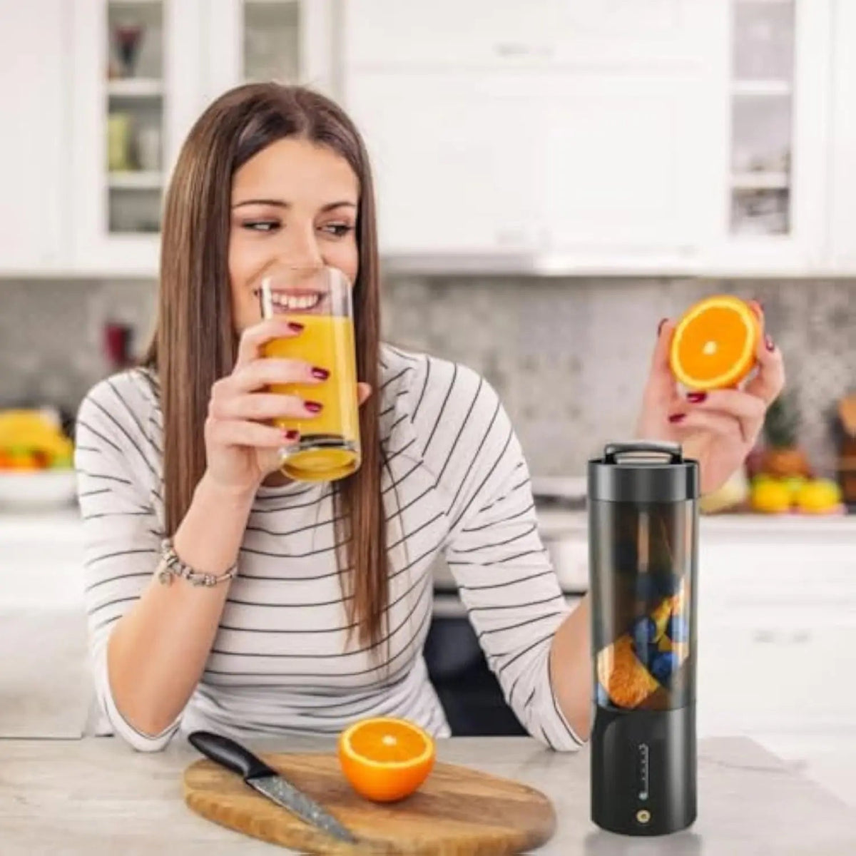 Portable USB Rechargeable Personal Blender — 16oz Smoothie Maker