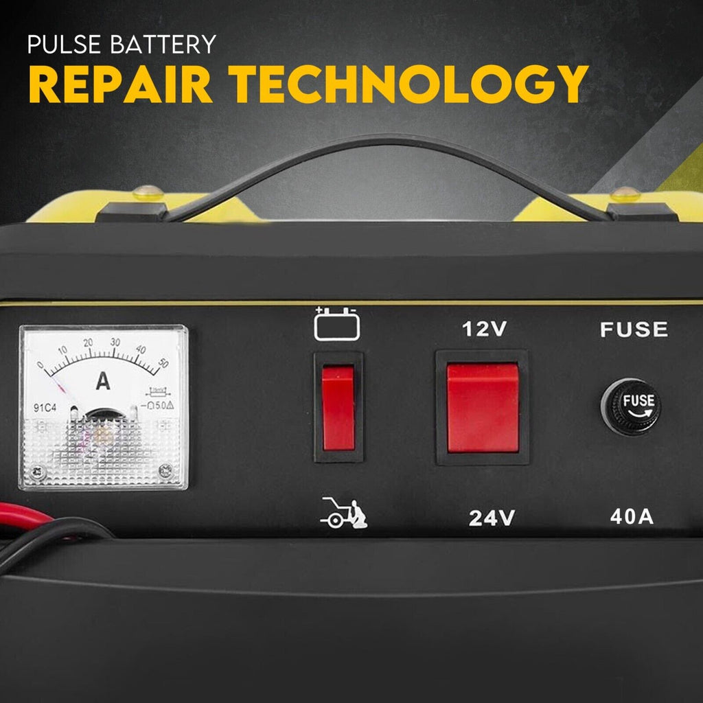NNEDSZ 2IN1 Car Battery Charger Jump Starter 12V 24V 40A ATV Boat Tractor