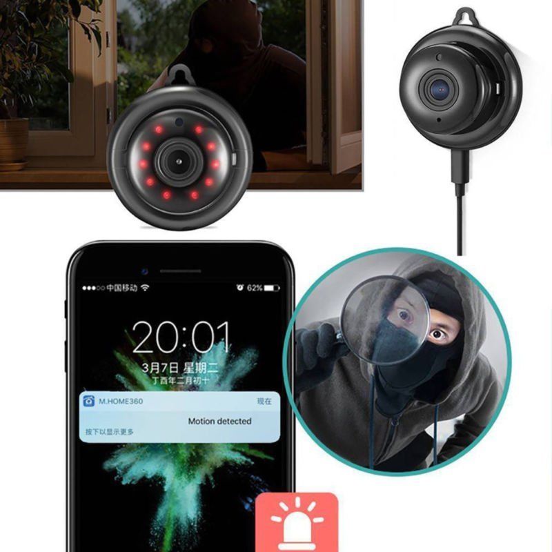 1080P Mini WiFi Hidden IP Camera with Night Vision