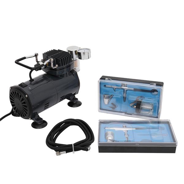 TC-201 220V Air Compressor & Dual Airbrush Kit for Artists