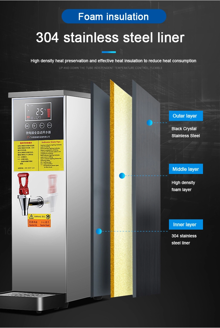15L Commercial Step-Boiler Hot Water Dispenser — 110V/220V