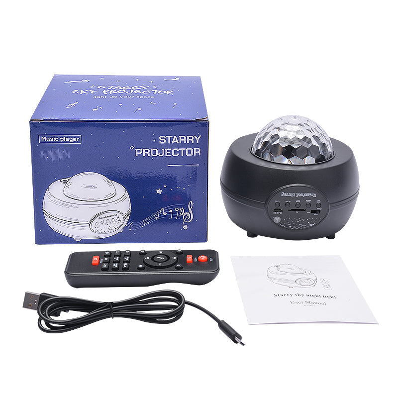LED Starry Sky Projector with Bluetooth Speaker & Remote