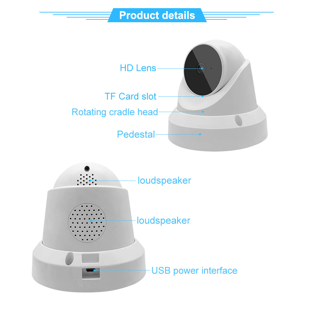 1080P PTZ WiFi Baby Monitor & Home Security Camera