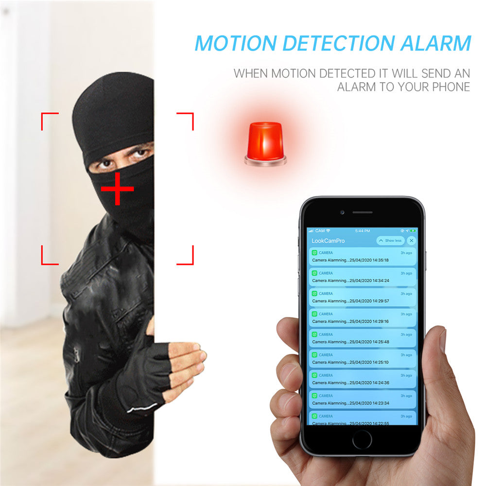 4K WiFi Clock Camera with IR Night Vision & Motion Detection
