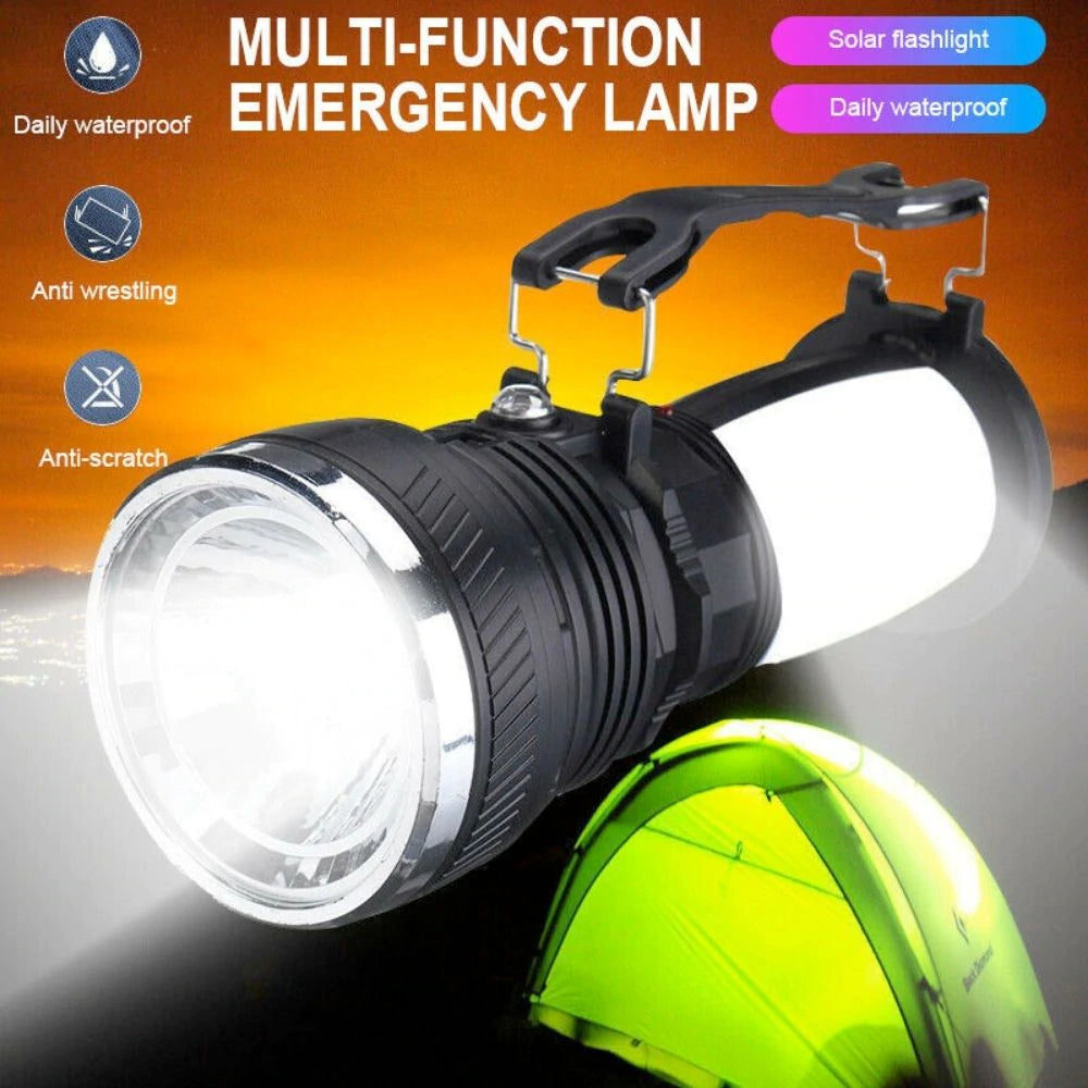 3-in-1 Solar Camping Lantern with Power Bank & Flashlight