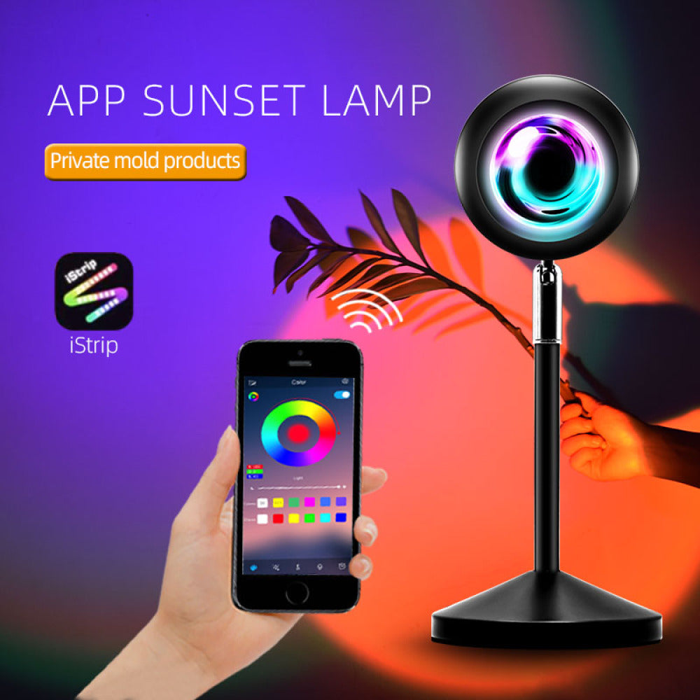 RGB Sunset Lamp Projector with APP & Remote Control