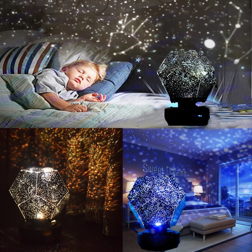 Starry Sky Night Light Projector with Bluetooth Speaker & Remote