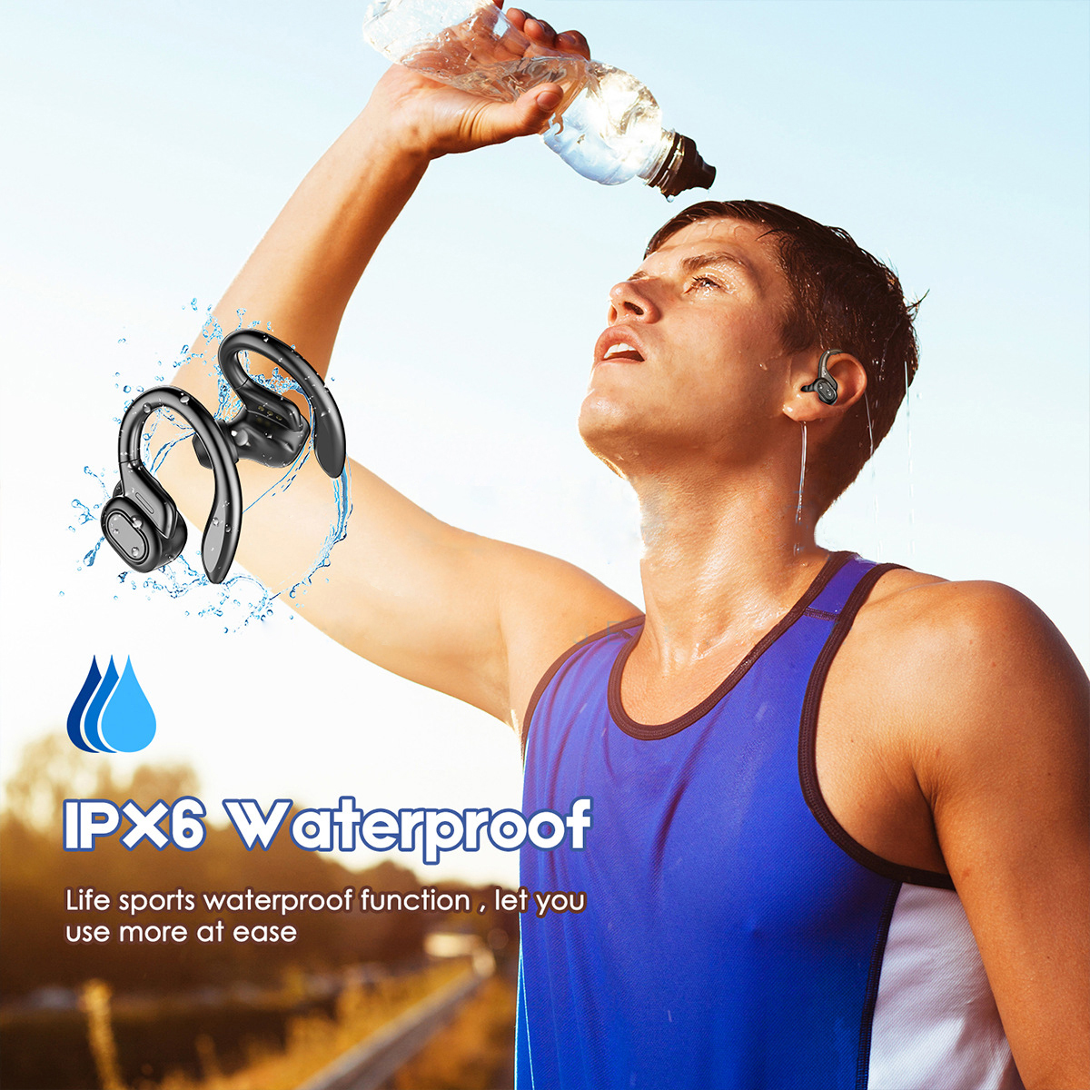 TWS Bluetooth 5.0 Sport Earbuds with LED Charging Case