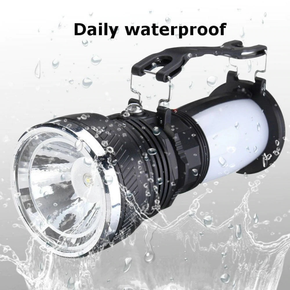 3-in-1 Solar Camping Lantern with Power Bank & Flashlight