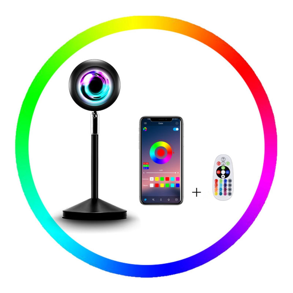 RGB Sunset Lamp Projector with APP & Remote Control