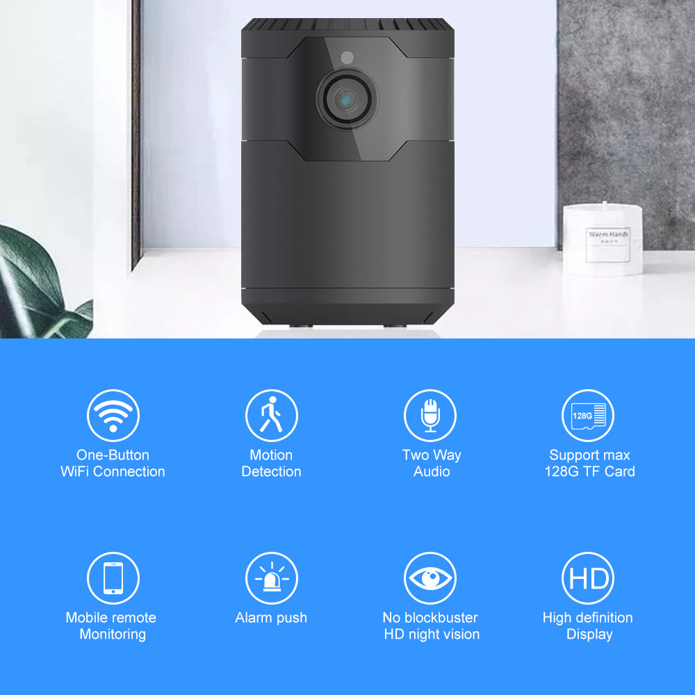 1080P Mini WiFi Security Camera with Night Vision