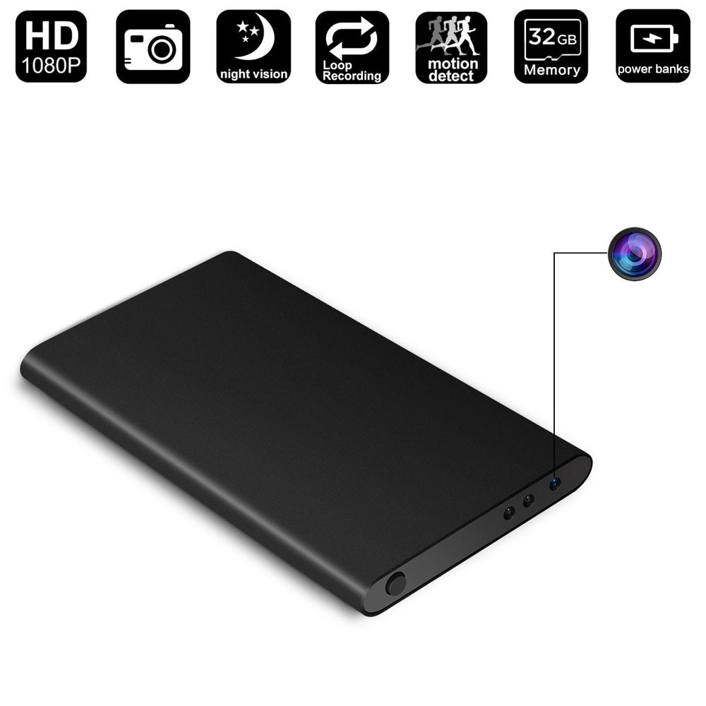 1080P Hidden Camera Power Bank — 5000mAh with Night Vision