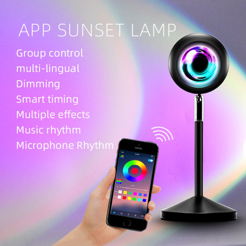 RGB Sunset Lamp Projector with APP & Remote Control