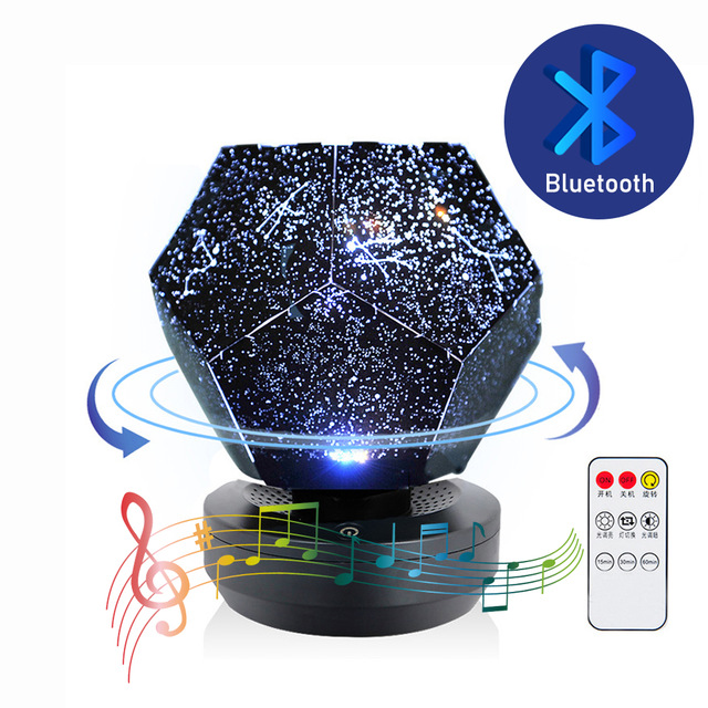 Starry Sky Night Light Projector with Bluetooth Speaker & Remote