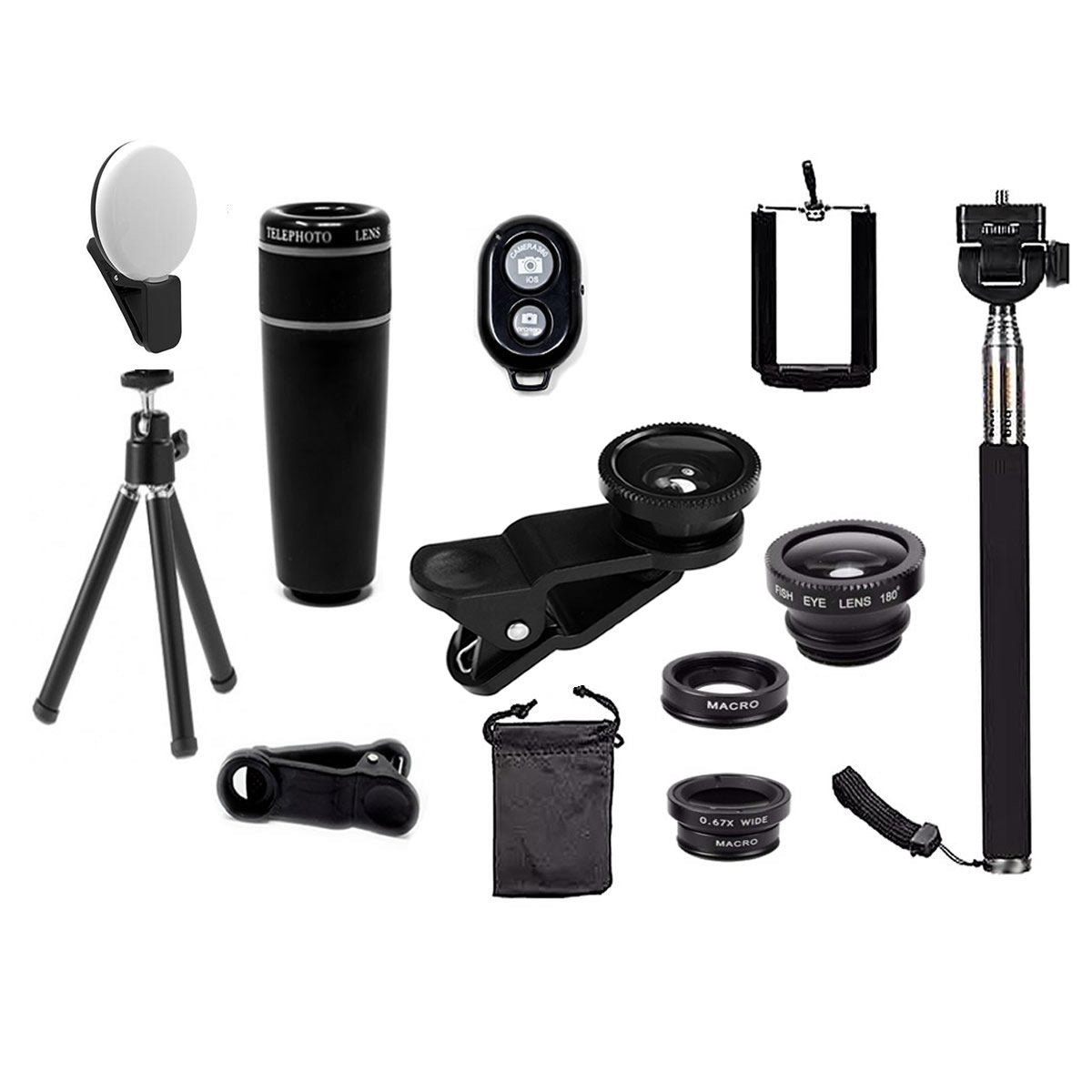11-in-1 Smartphone Photography Lens & Selfie Kit